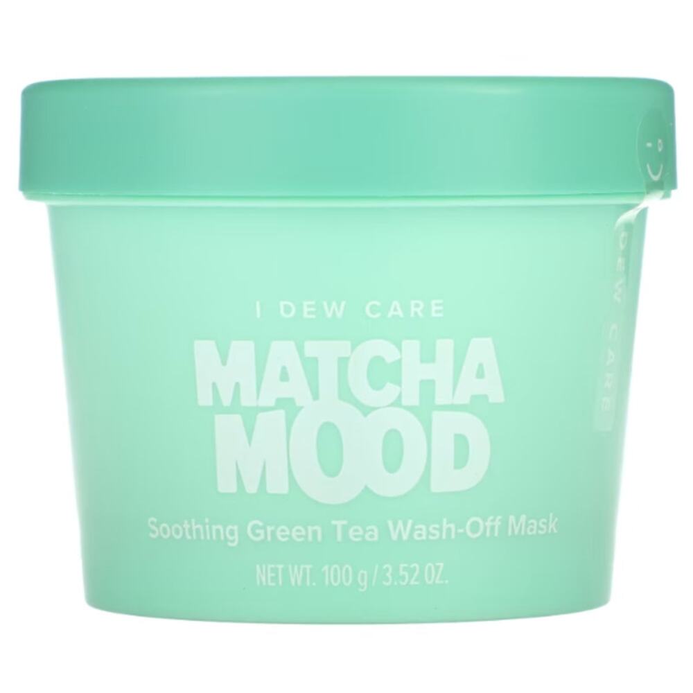 I Dew Care Matcha Mood Soothing Green Tea WashOff Facial Clay Mask 100g/ 3.52oz